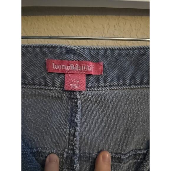 Woman Within Blue Denim Straight Leg High Rise Casual Jeans Womans Plus Size 32W - Picture 4 of 5